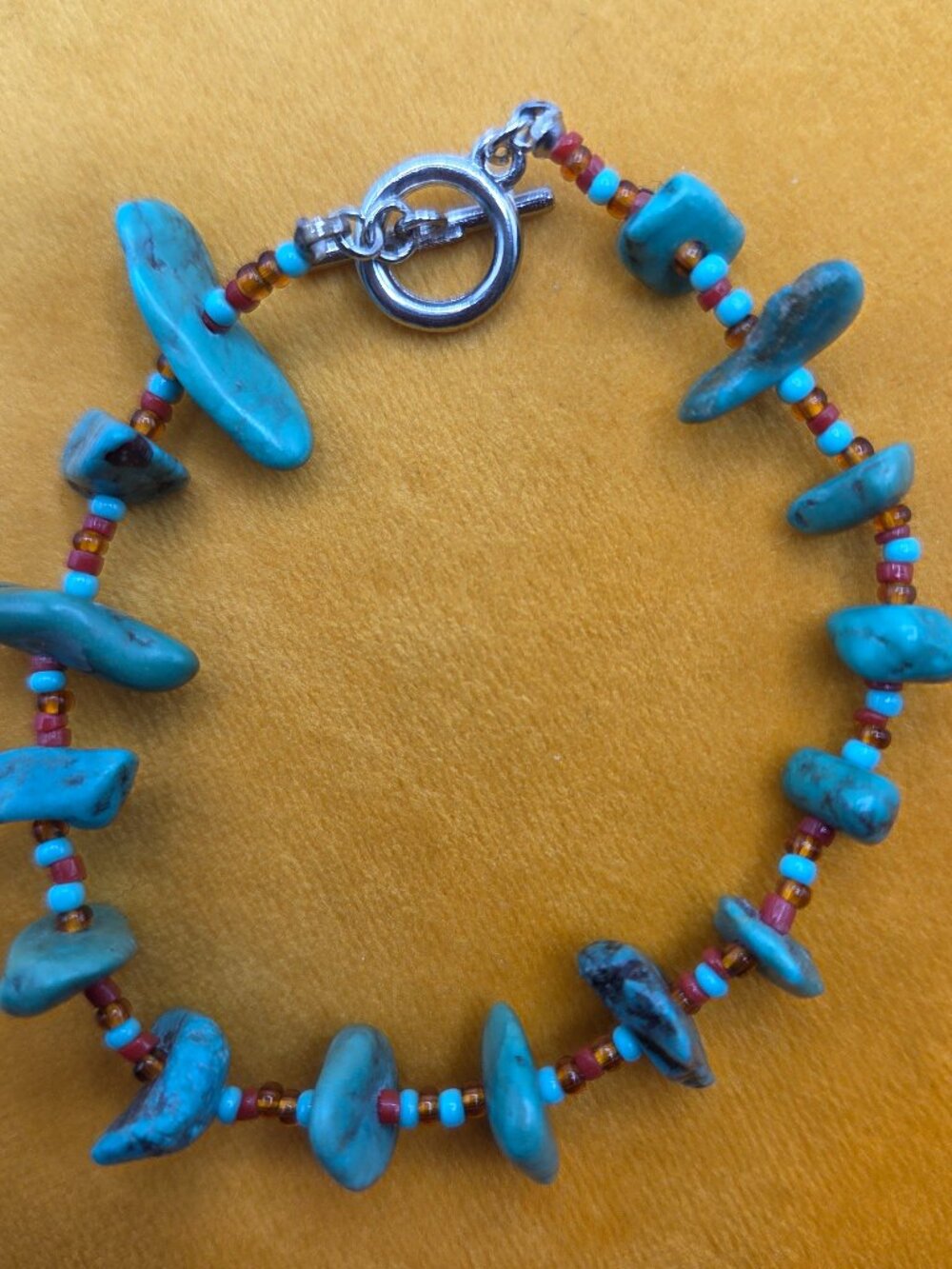Turquoise Statement Bracelet by Graziano Southwestern Style